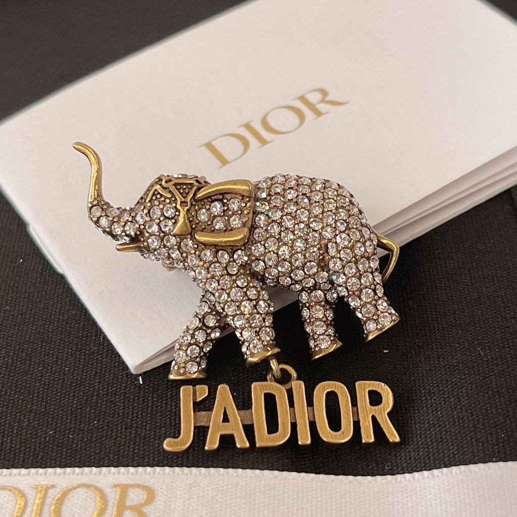 Dior J'Adior Crystal Elephant Brooch - product image 9