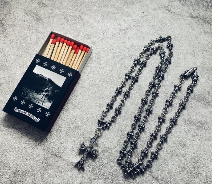 Chrome Hearts Long Cross Decorative Chain Necklace - album image 4