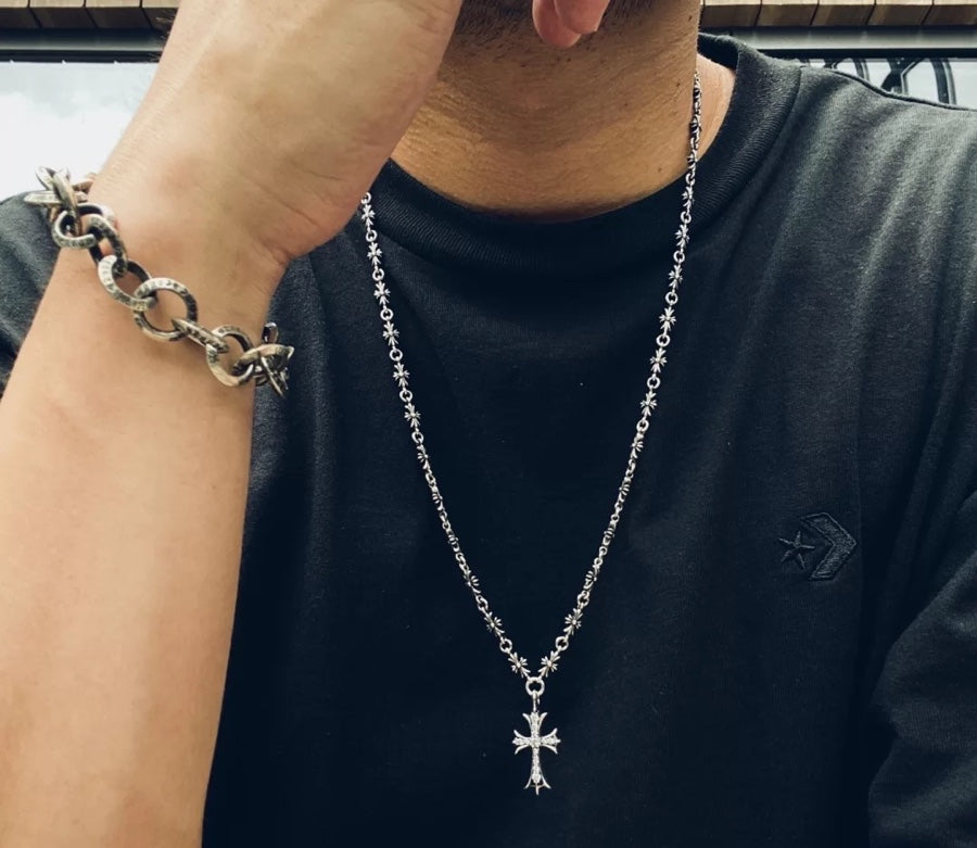 Chrome Hearts Long Cross Decorative Chain Necklace - album image 2