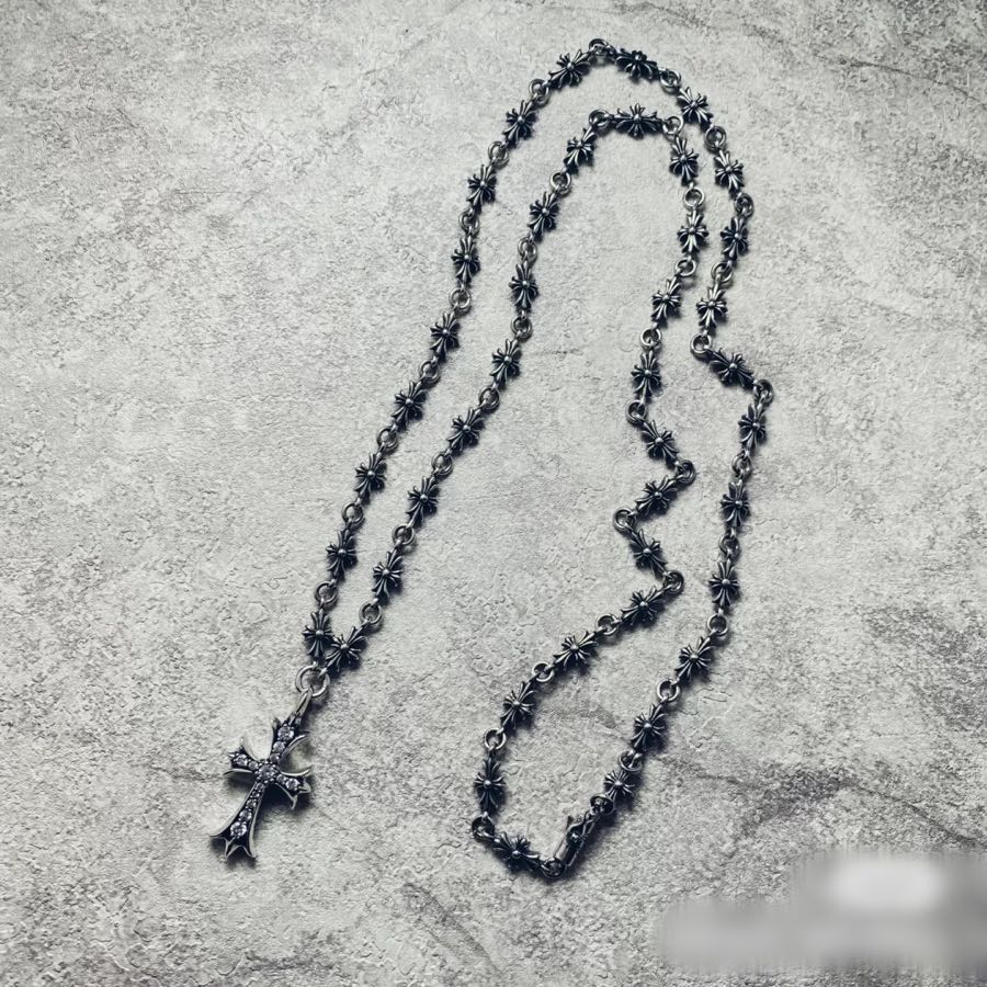 Chrome Hearts Long Cross Decorative Chain Necklace - album image 5