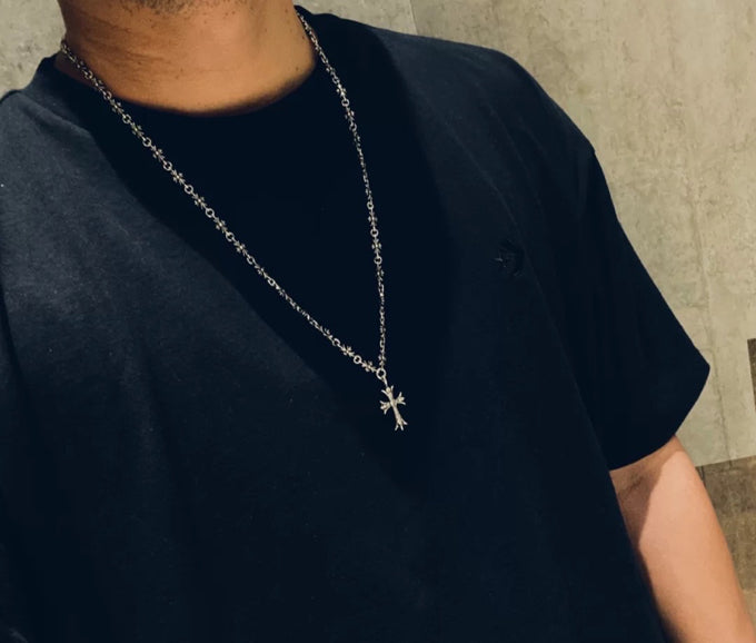 Chrome Hearts Long Cross Decorative Chain Necklace - album image 3