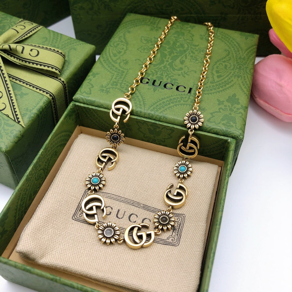Gucci Gold-Tone Double G Necklace - album image 2