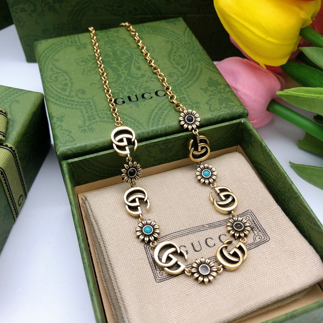Gucci Gold-Tone Double G Necklace - album image 1