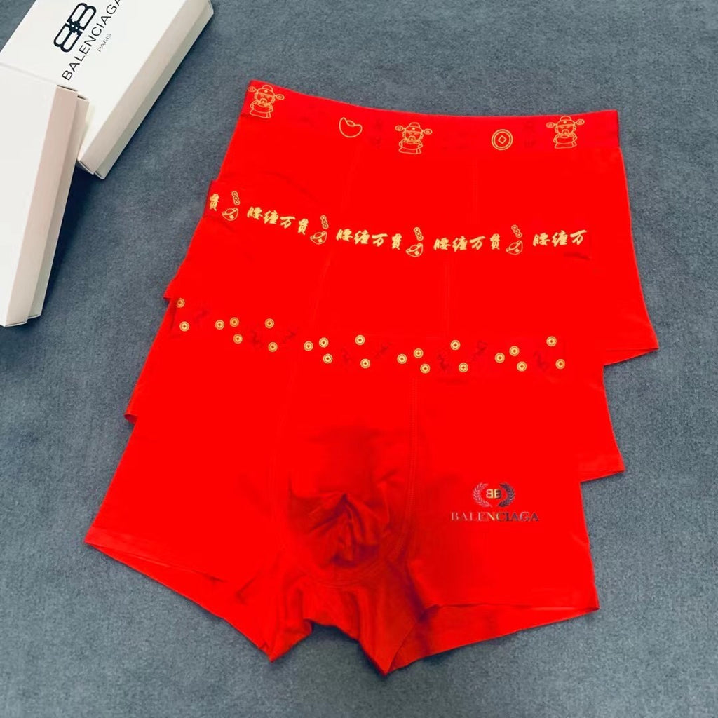 Balenciaga gold pattern waist boxer briefs - view 2