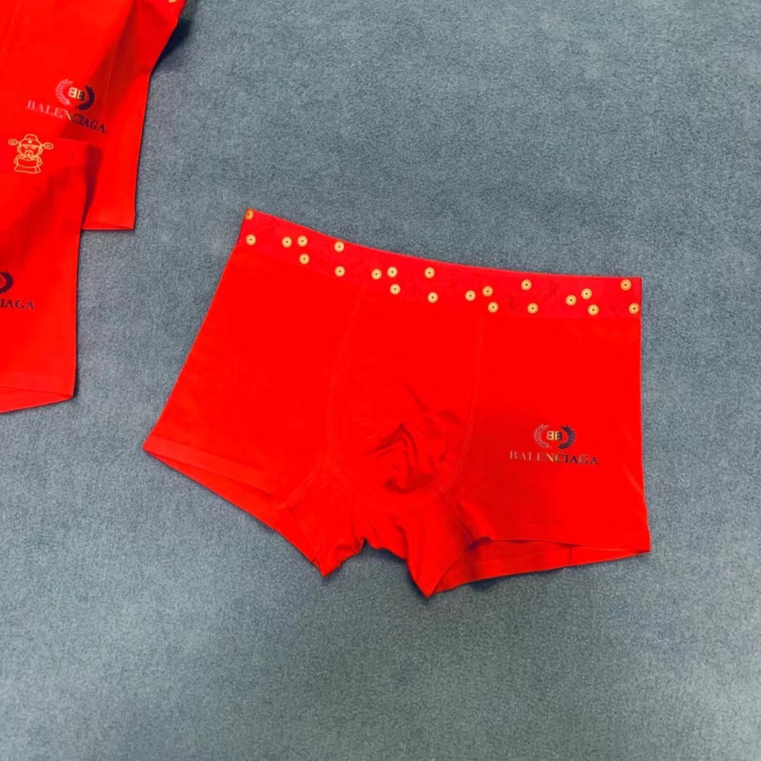 Balenciaga gold pattern waist boxer briefs - view 7