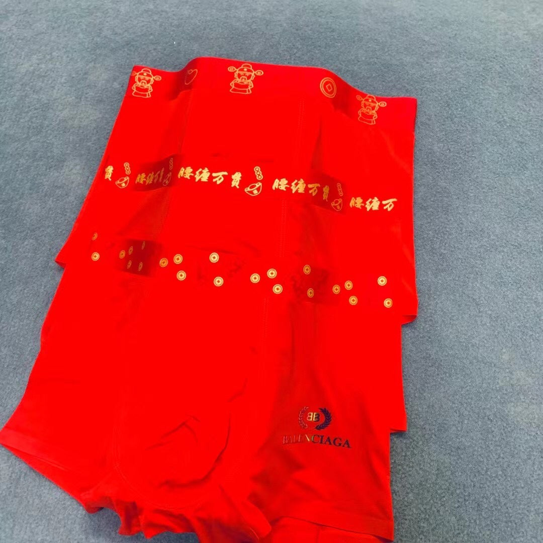 Balenciaga gold pattern waist boxer briefs - view 5