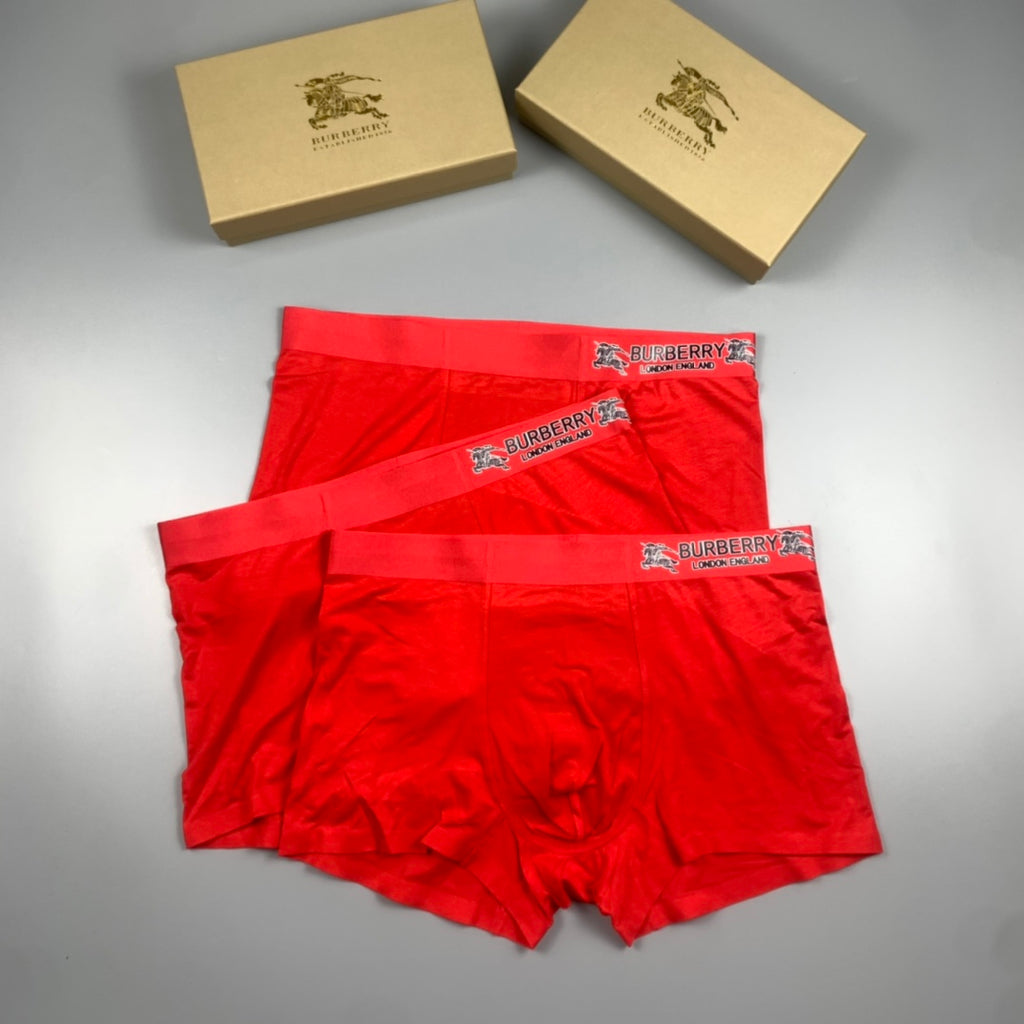 Burberry red tonal wordmark boxer briefs - view 2