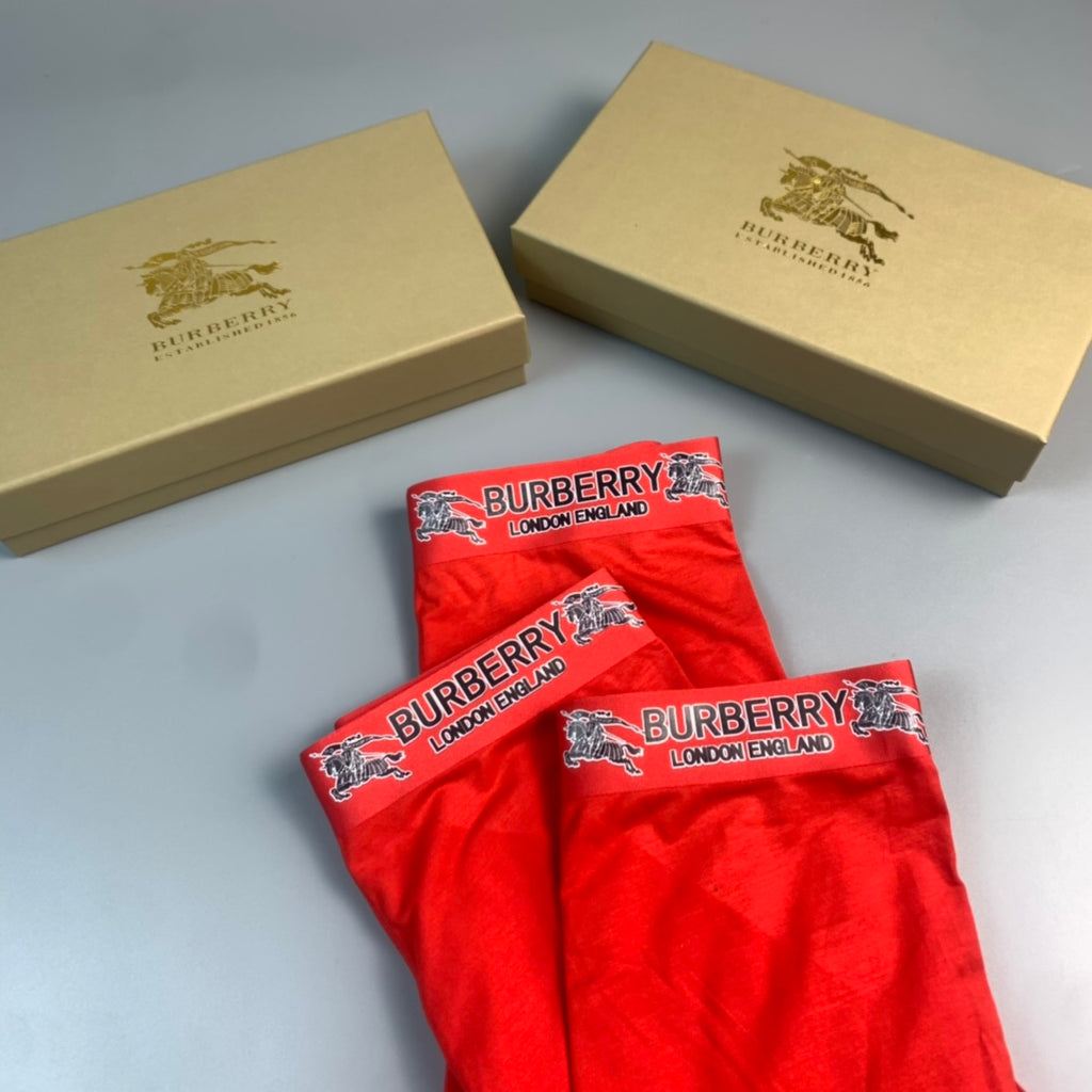 Burberry red tonal wordmark boxer briefs - view 7