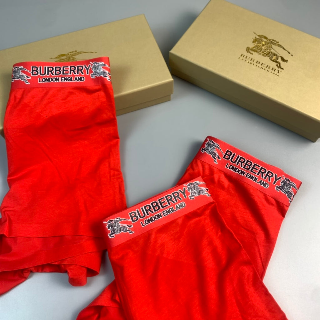 Burberry red tonal wordmark boxer briefs - view 6