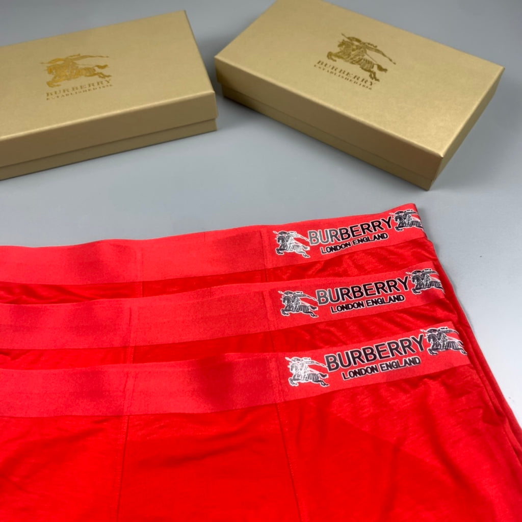 Burberry red tonal wordmark boxer briefs - view 4
