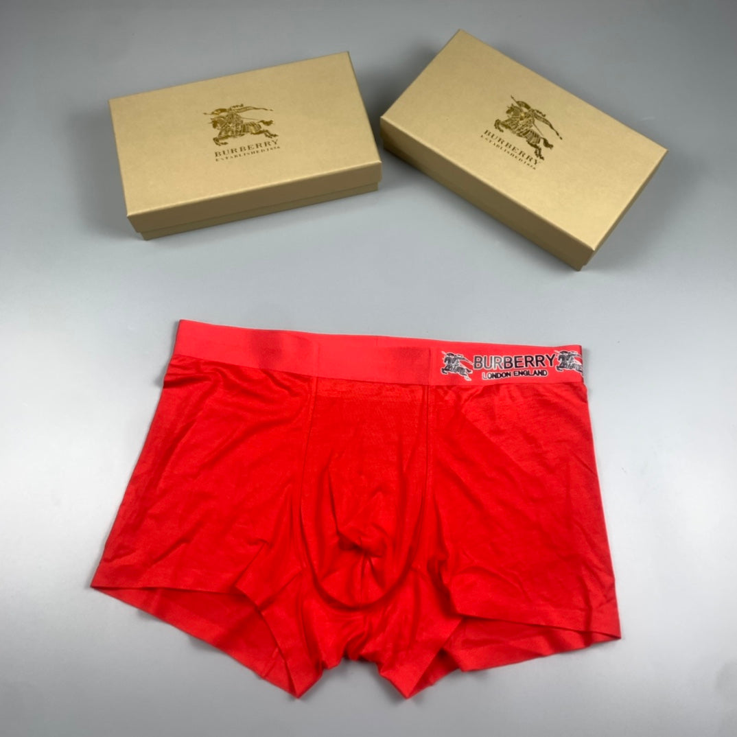 Burberry red tonal wordmark boxer briefs - view 1