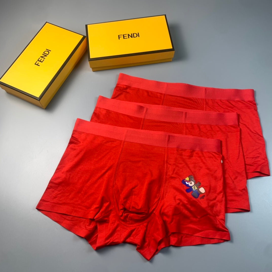 Fendi red character motif boxer briefs - view 2