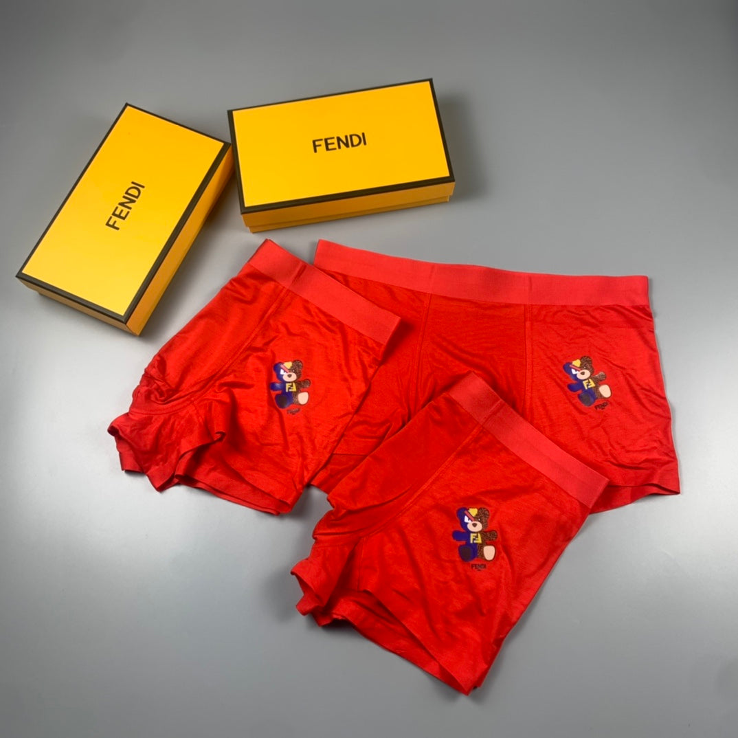 Fendi red character motif boxer briefs - view 4