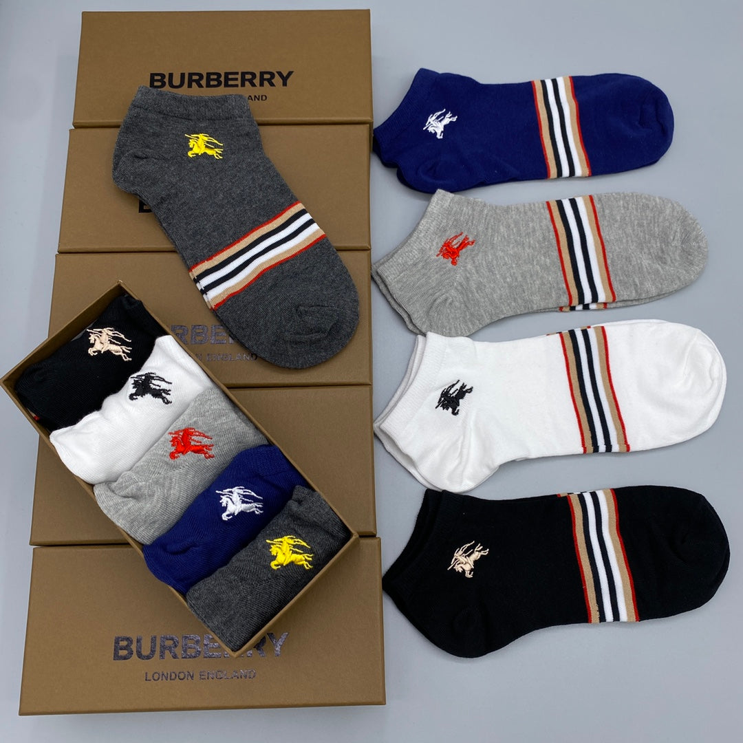 Burberry striped cuff knight ankle socks - view 6