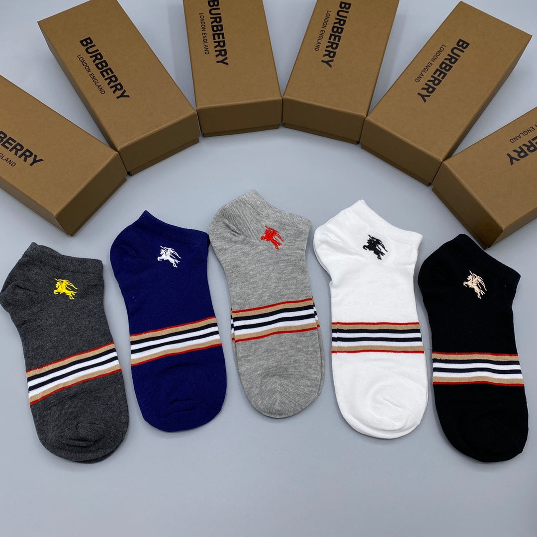 Burberry striped cuff knight ankle socks - view 2