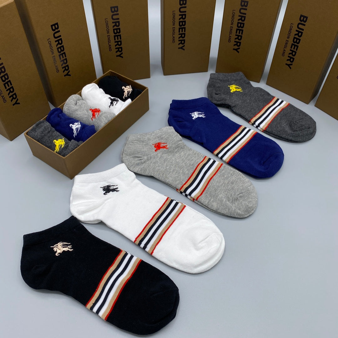 Burberry striped cuff knight ankle socks - view 7