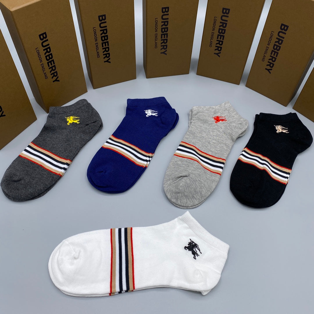 Burberry striped cuff knight ankle socks - view 9