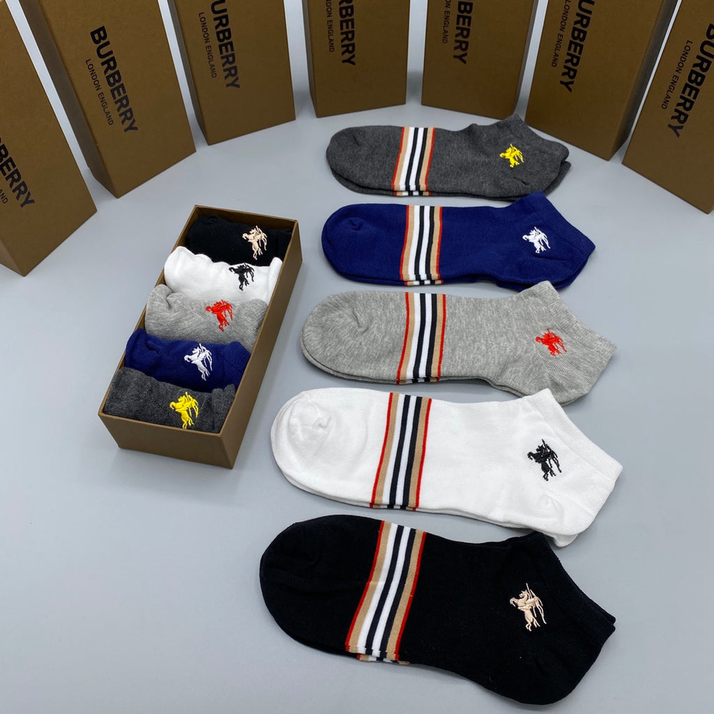 Burberry striped cuff knight ankle socks - view 8