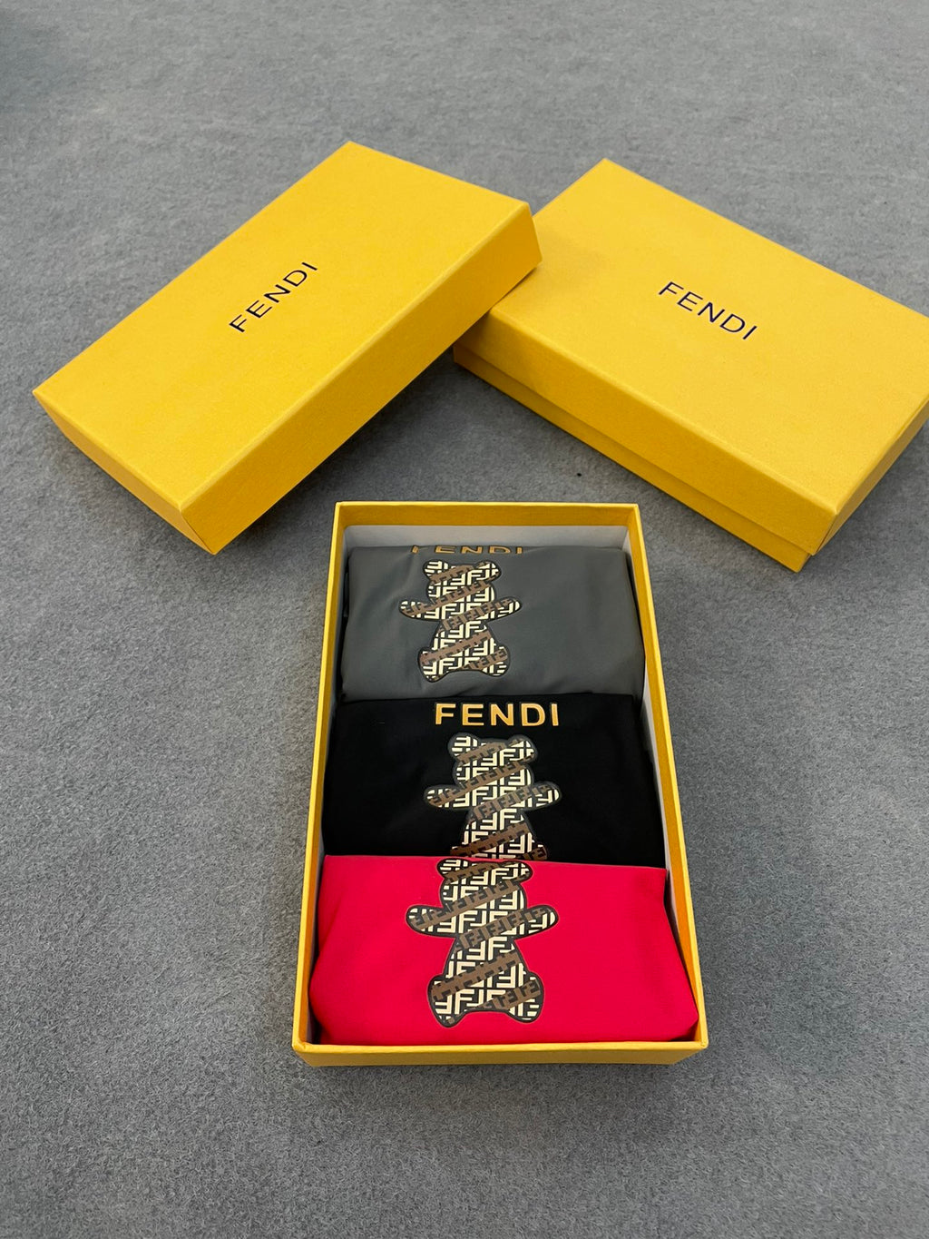 Fendi stacked gold lettering boxer briefs - view 1