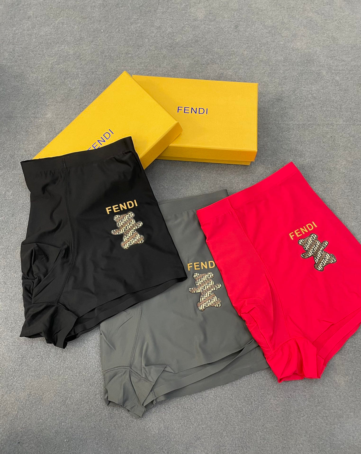 Fendi stacked gold lettering boxer briefs - view 3