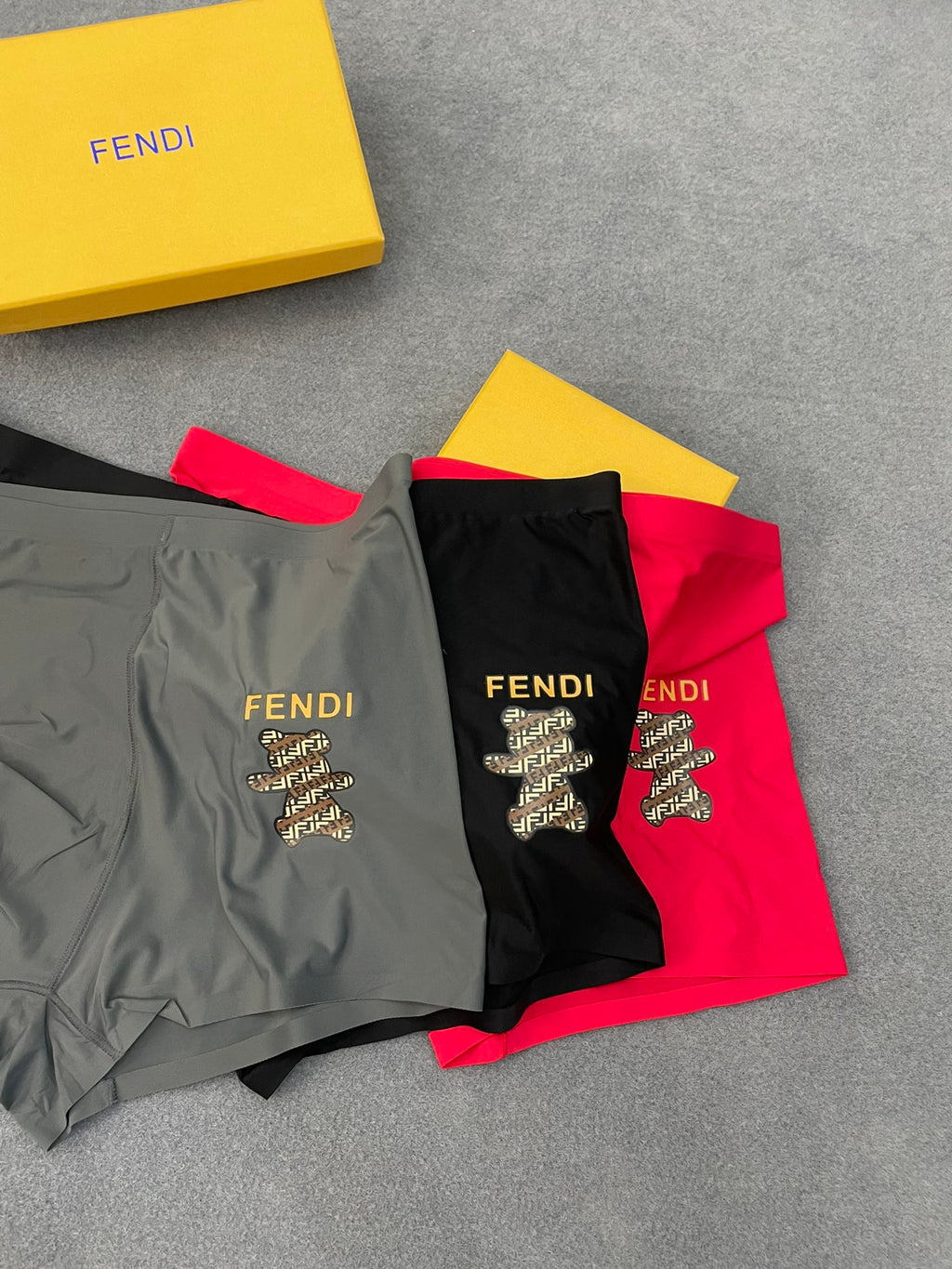 Fendi stacked gold lettering boxer briefs - view 2