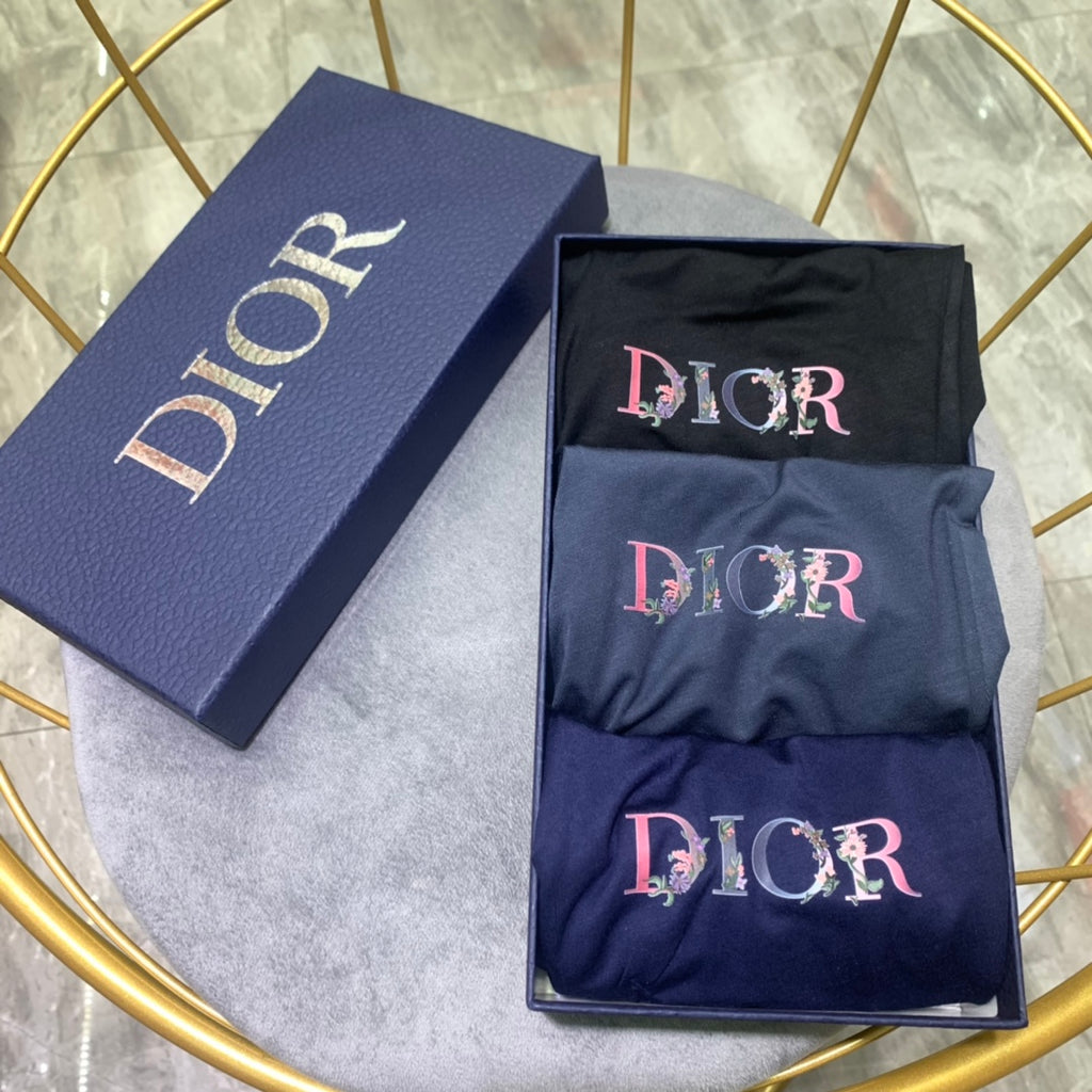 Dior navy side lettering boxer briefs - view 9