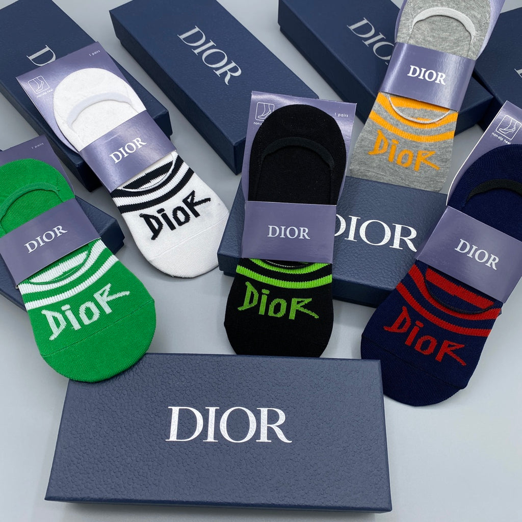 Dior bright foot wordmark ankle socks - view 7