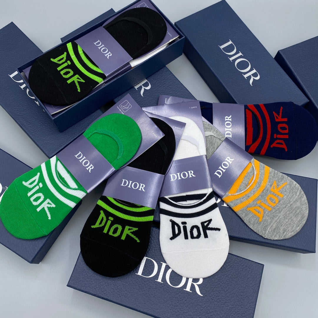 Dior bright foot wordmark ankle socks - view 9