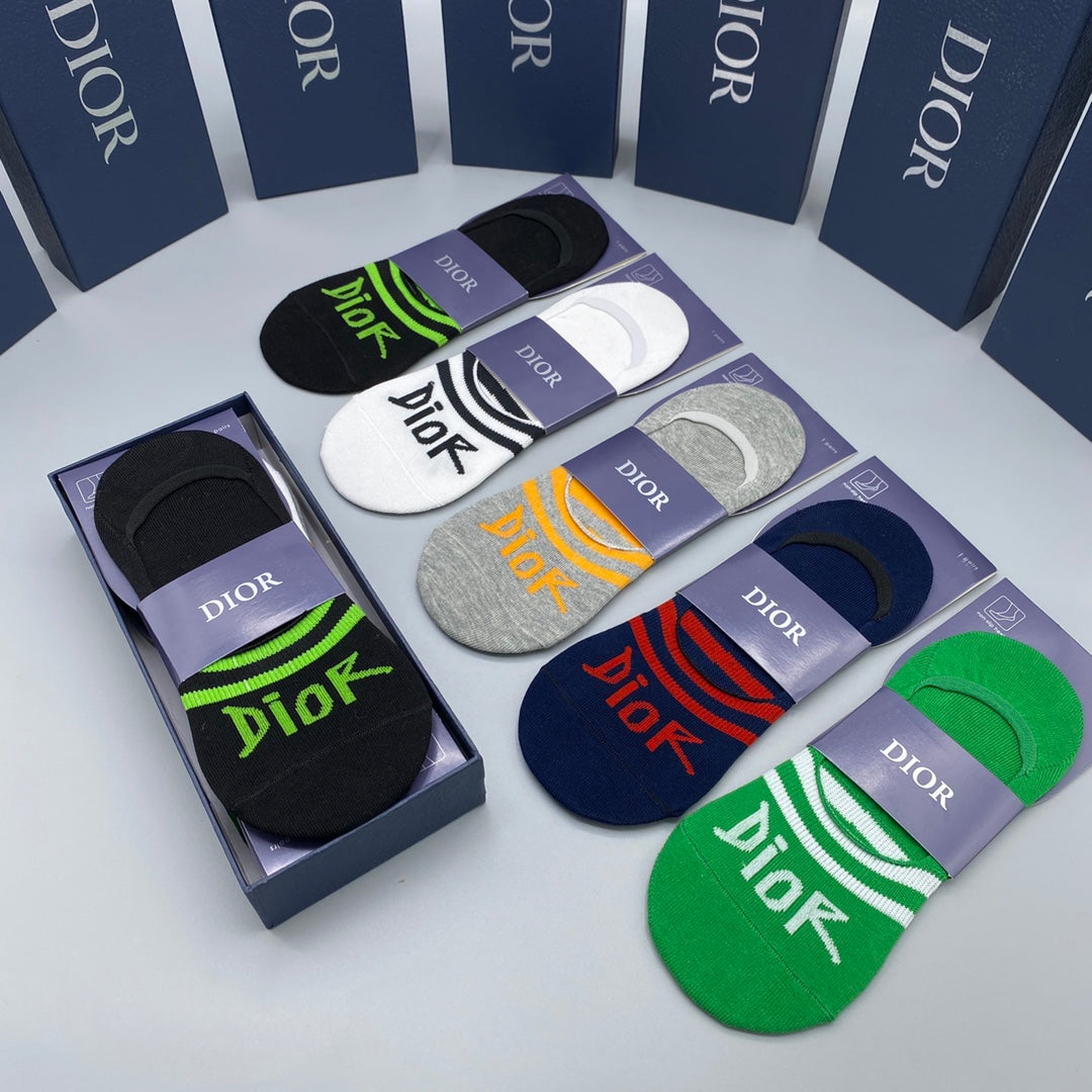 Dior bright foot wordmark ankle socks - view 2
