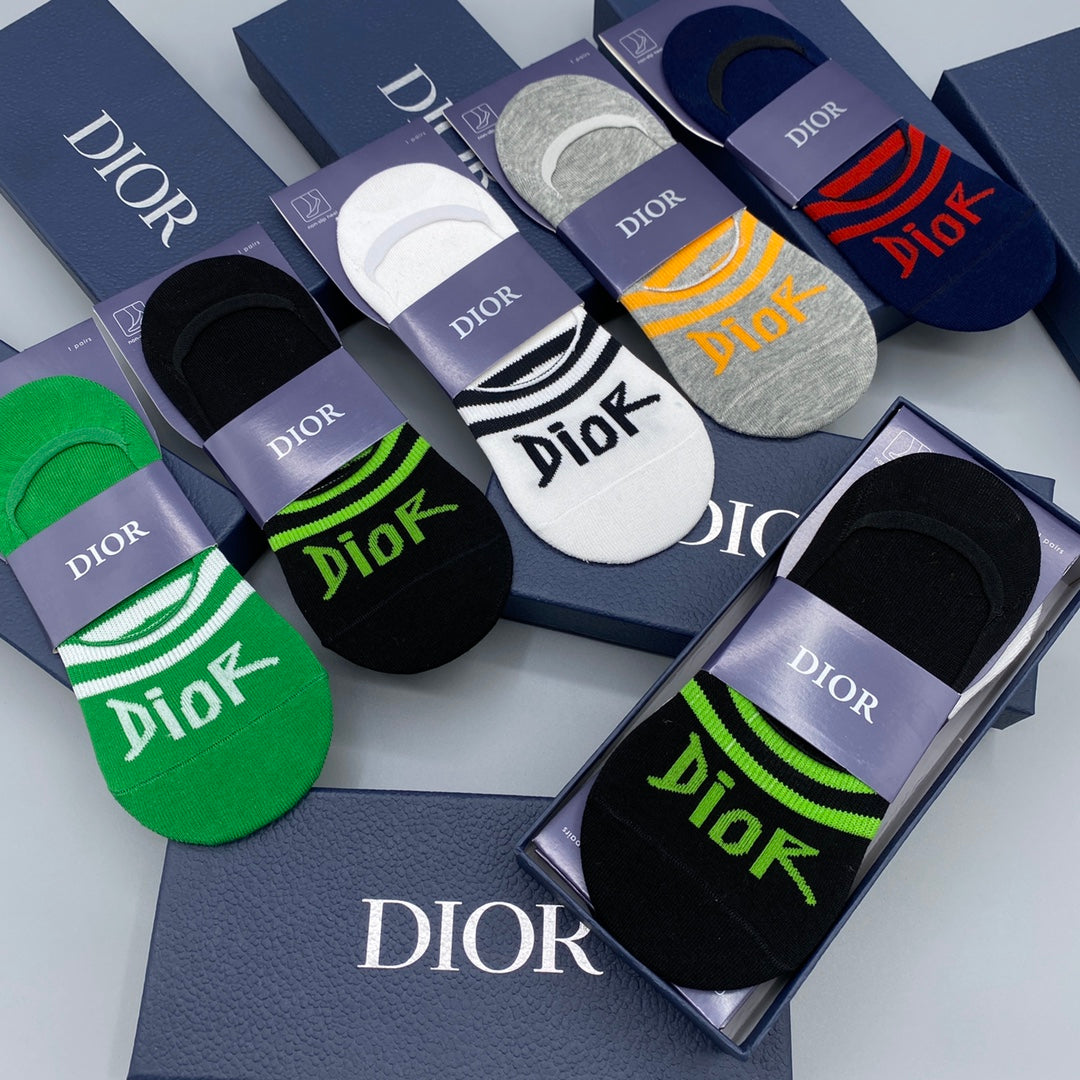 Dior bright foot wordmark ankle socks - view 8