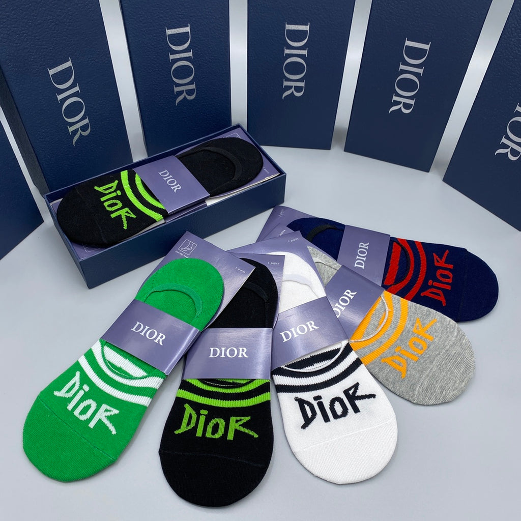 Dior bright foot wordmark ankle socks - view 4