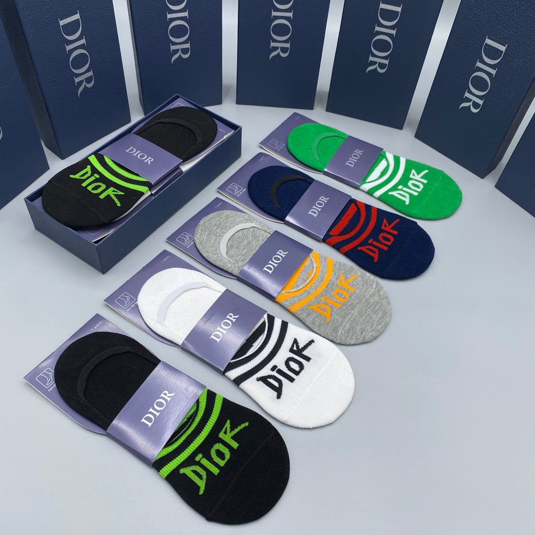 Dior bright foot wordmark ankle socks - view 1