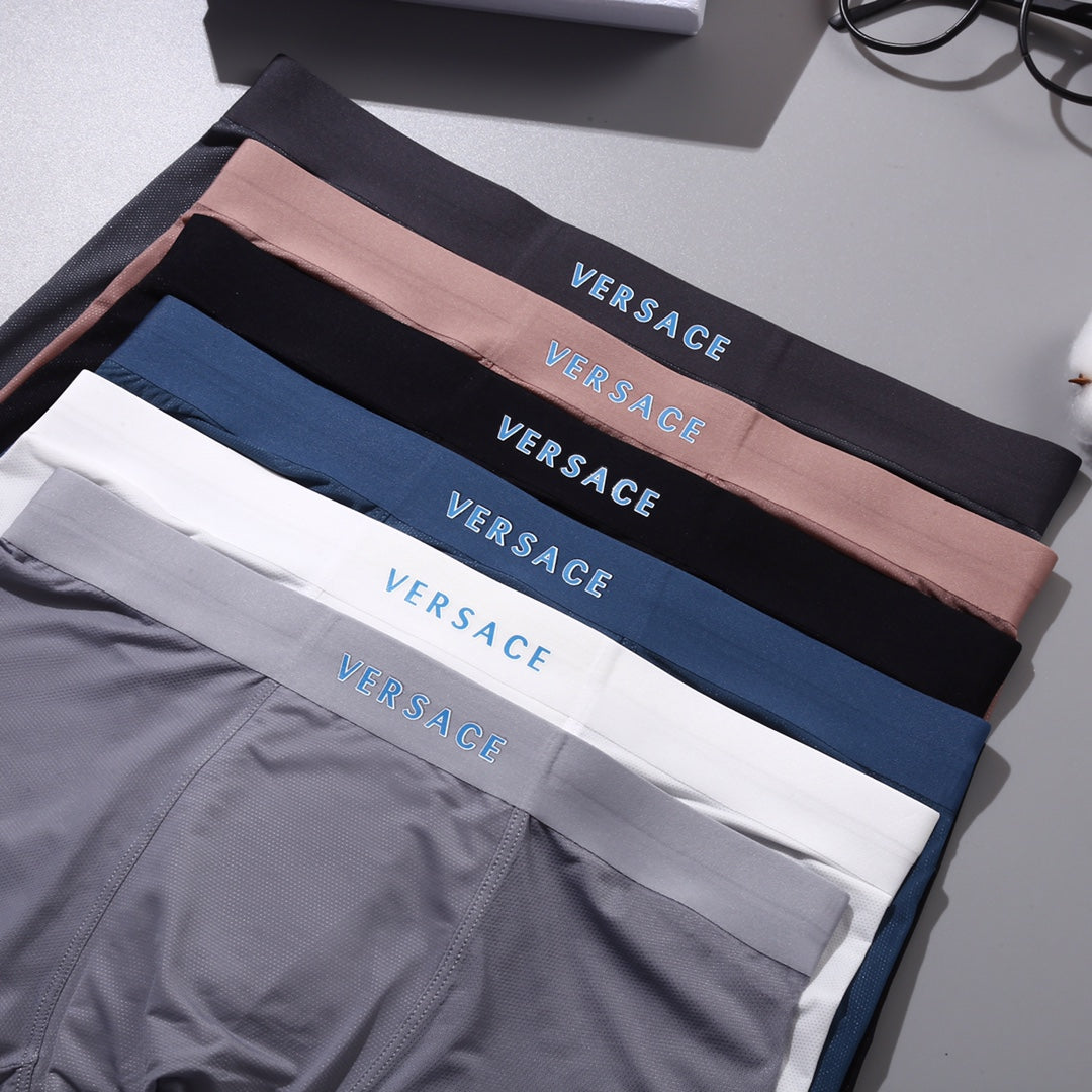 Versace minimal waist letters boxer briefs - view 3