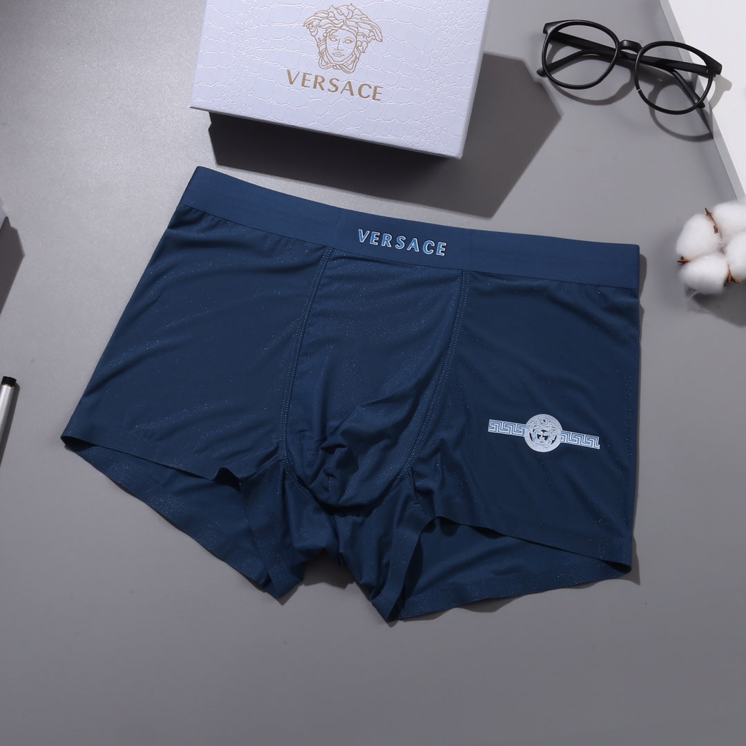 Versace minimal waist letters boxer briefs - view 6