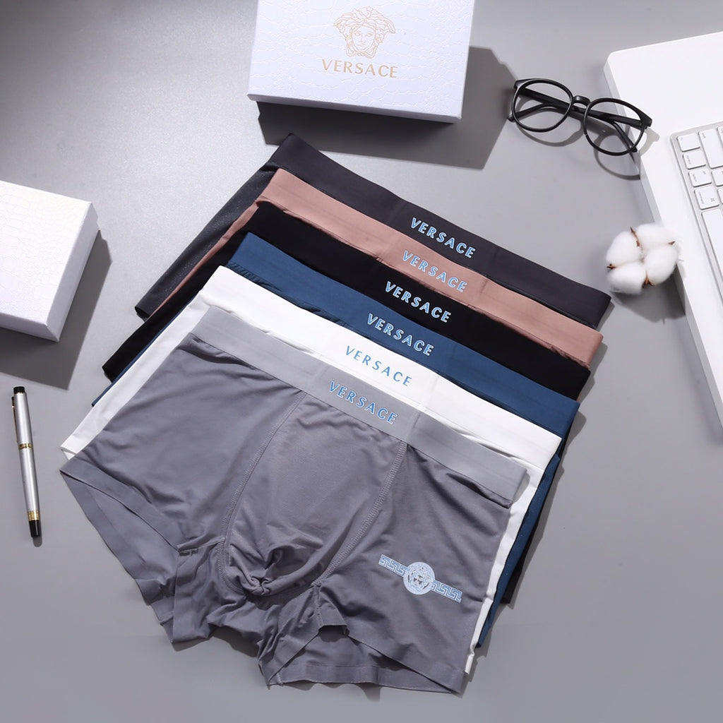 Versace minimal waist letters boxer briefs - view 2