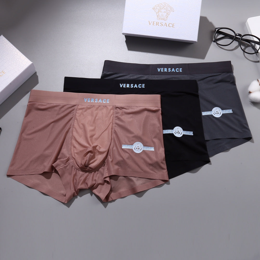 Versace minimal waist letters boxer briefs - view 4