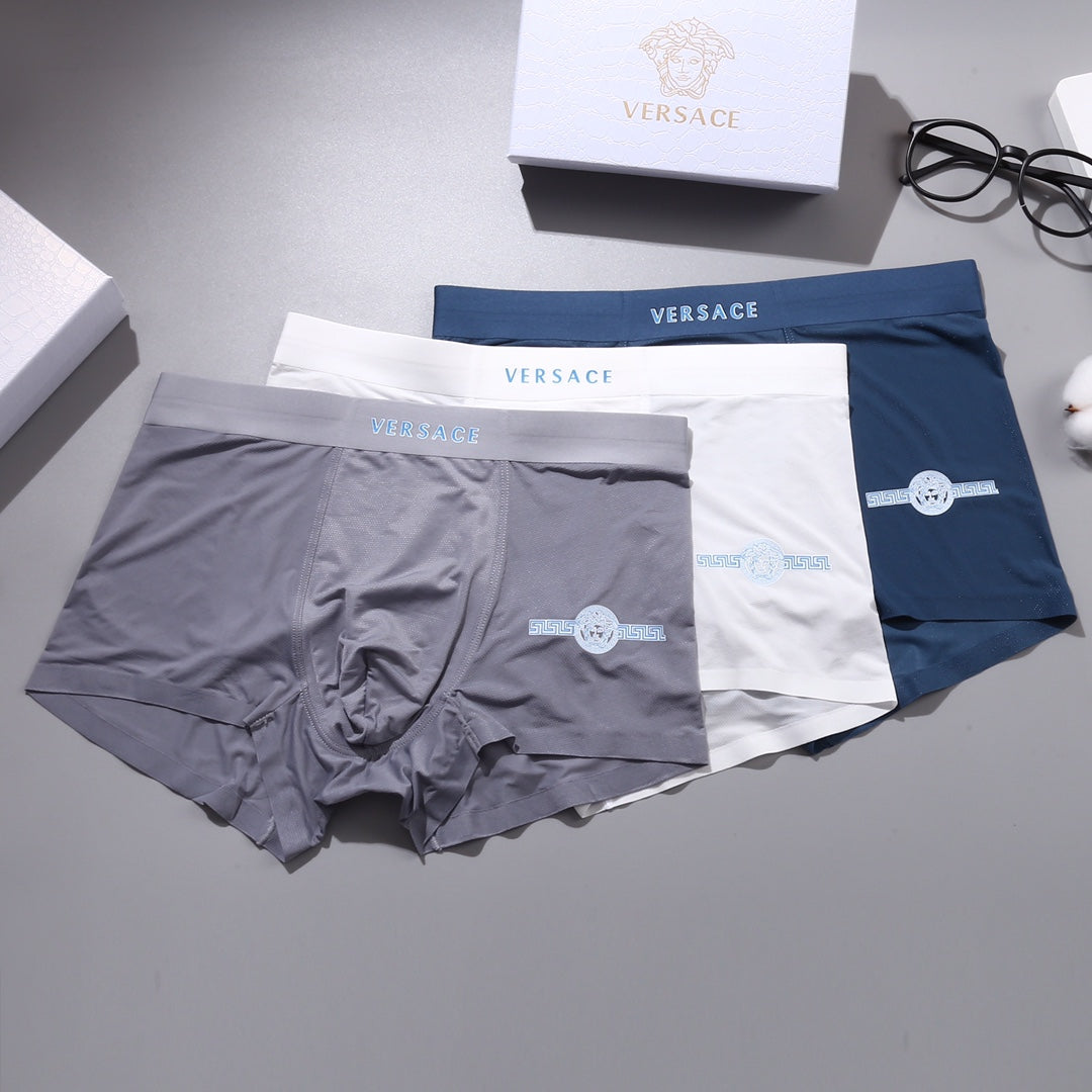 Versace minimal waist letters boxer briefs - view 5