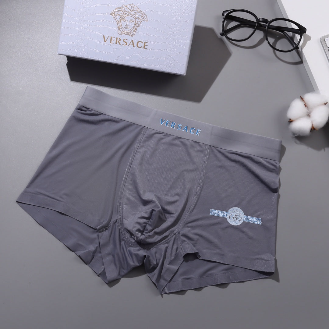 Versace minimal waist letters boxer briefs - view 7