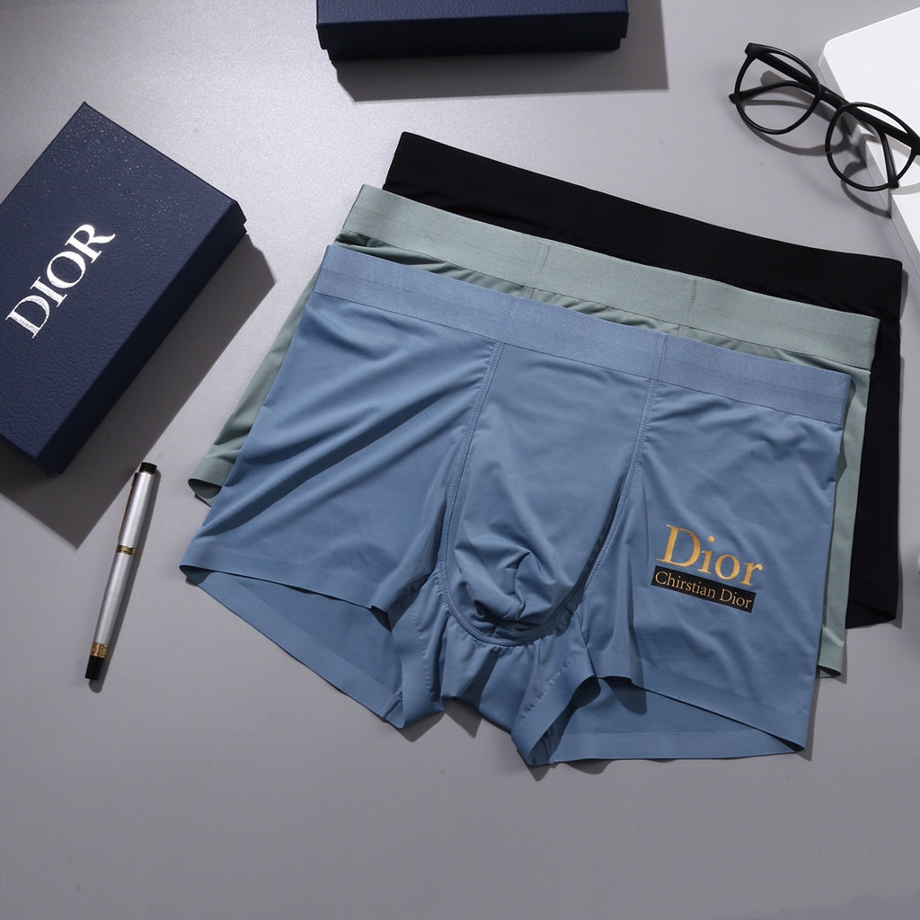 Dior gold side wordmark boxer briefs - view 3