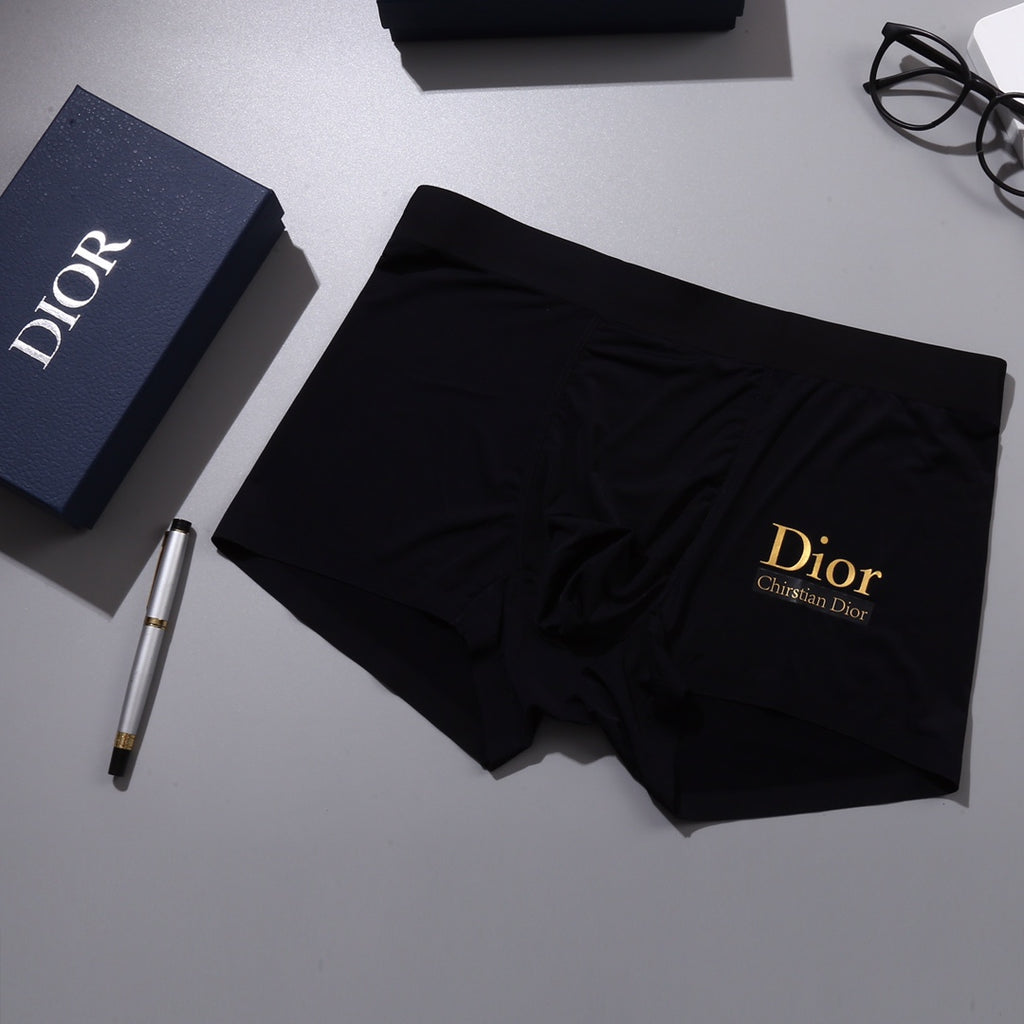 Dior gold side wordmark boxer briefs - view 6