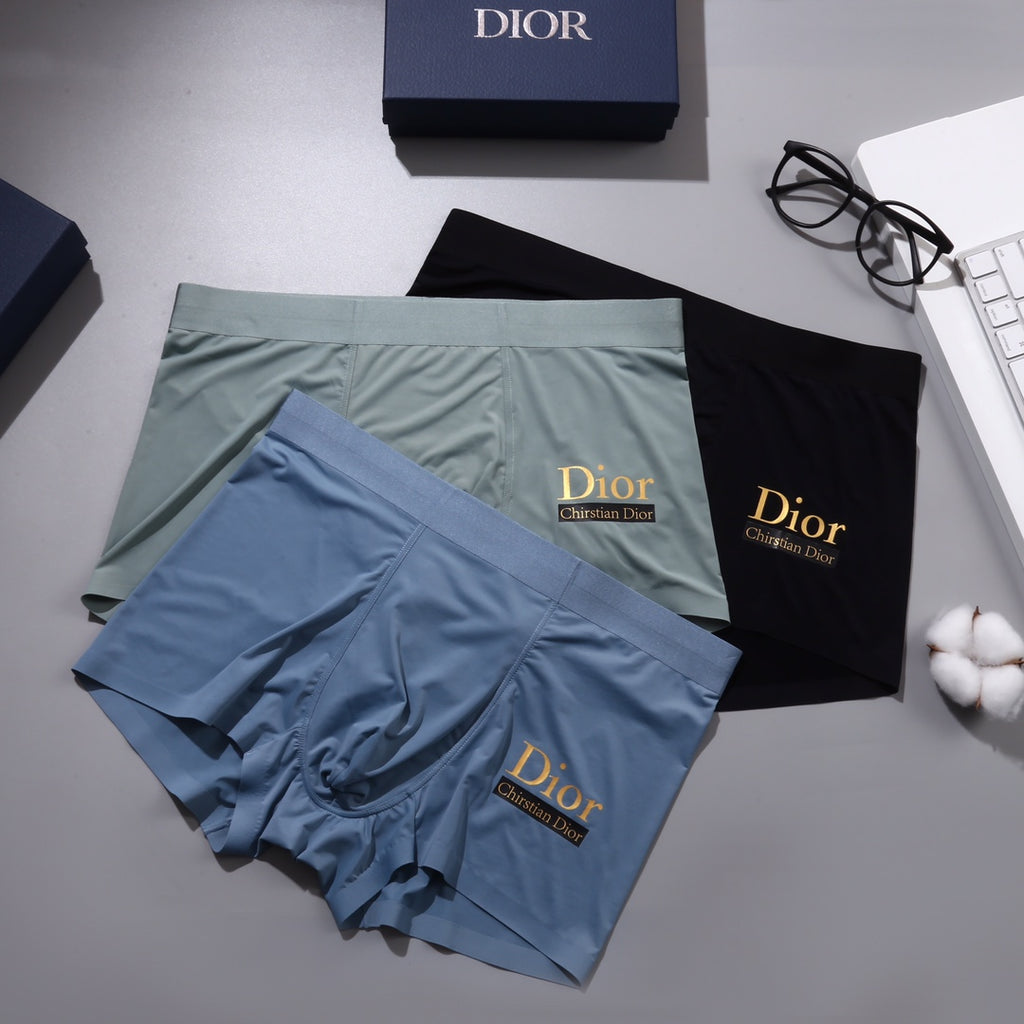 Dior gold side wordmark boxer briefs - view 2