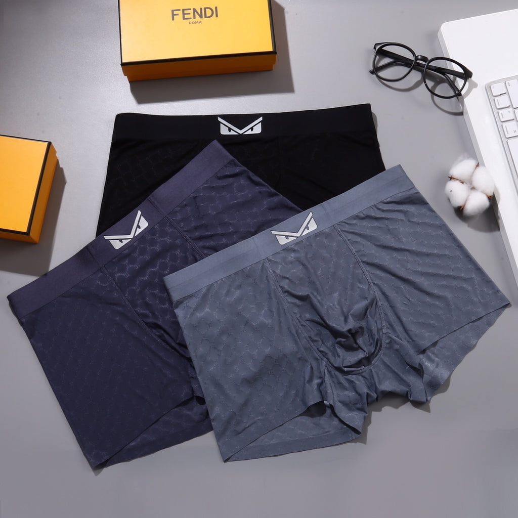 Fendi angular eye waist boxer briefs - view 4