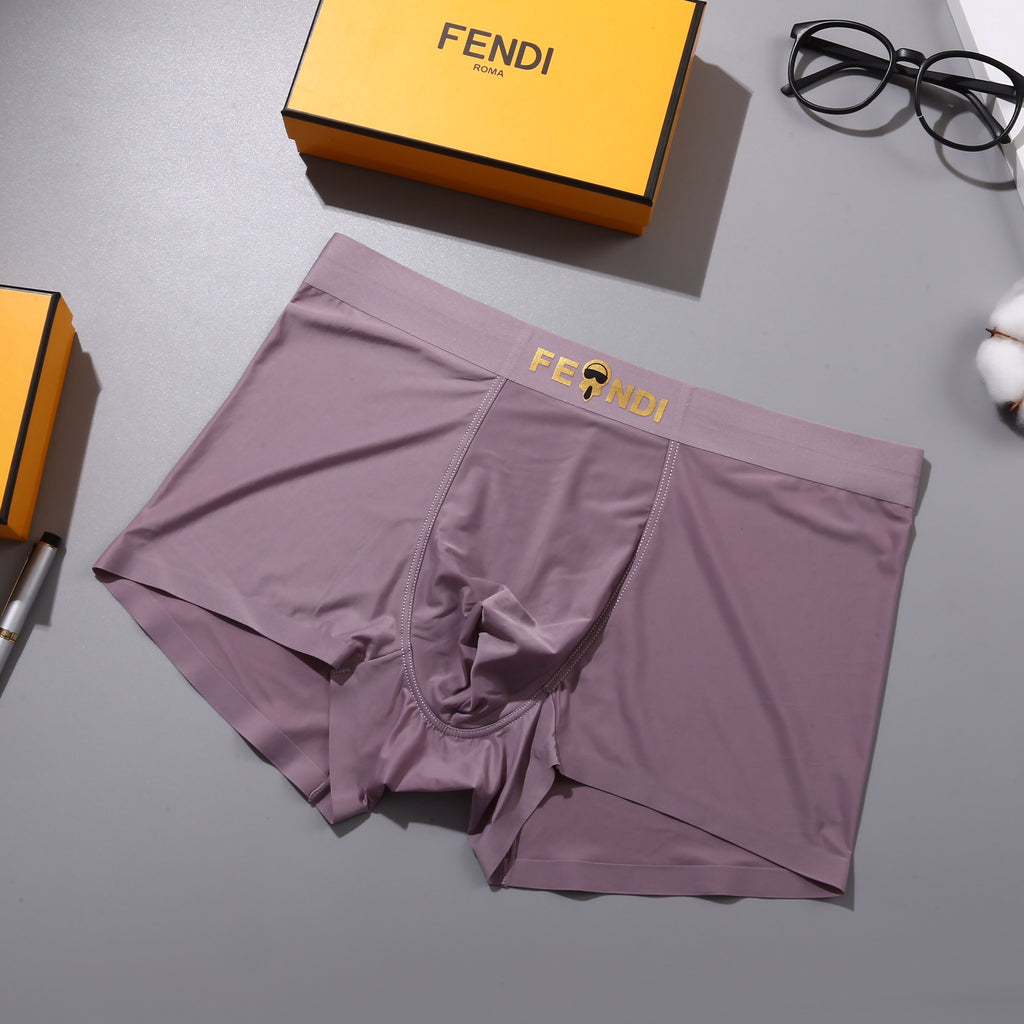 Fendi gold lettered waist boxer briefs - view 6
