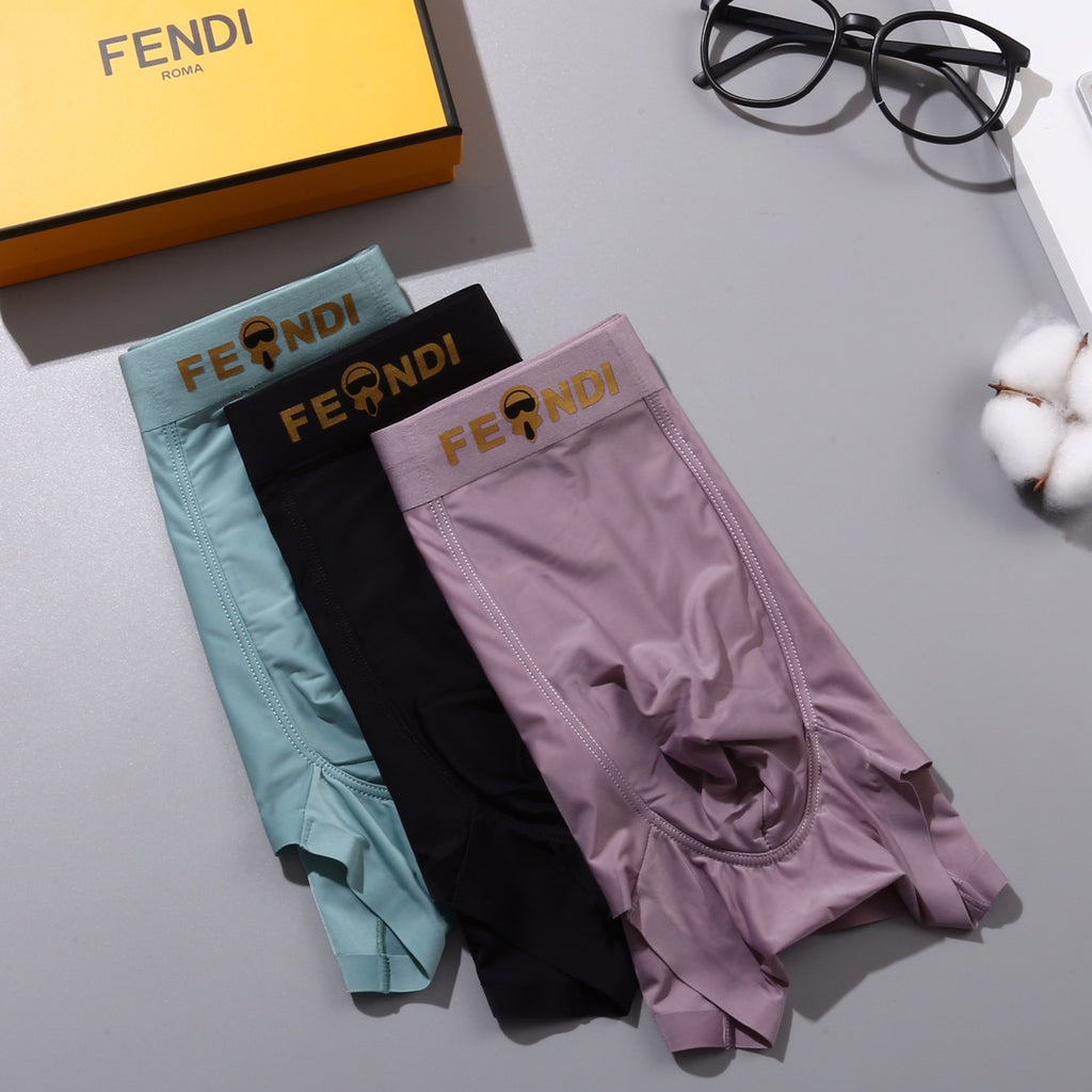 Fendi gold lettered waist boxer briefs - view 1