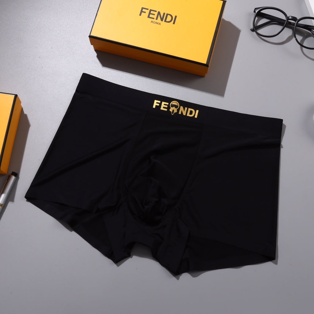 Fendi gold lettered waist boxer briefs - view 7