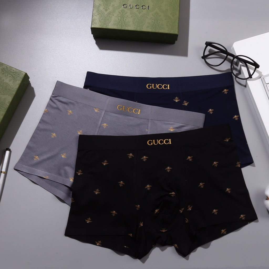 Gucci gold bee waist boxer briefs - view 2