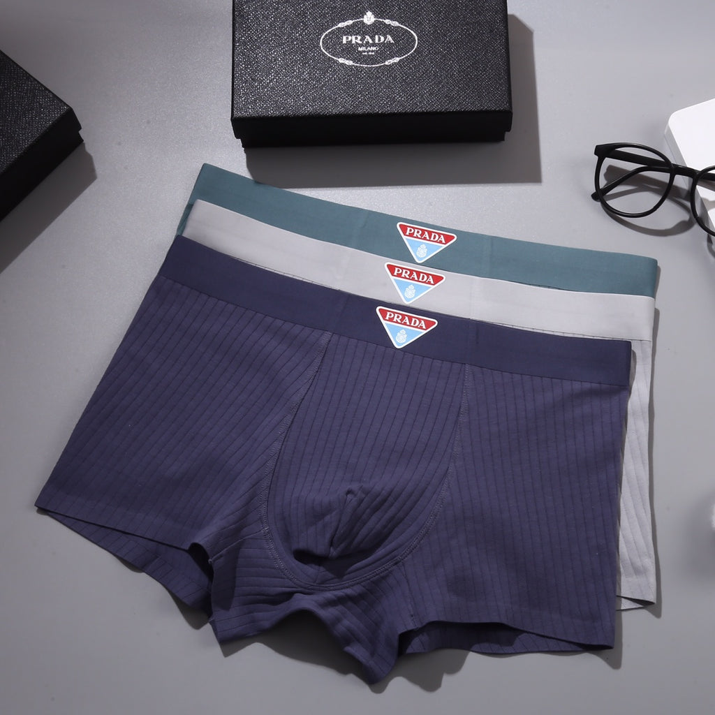 Prada colored triangle accent boxer briefs - view 3