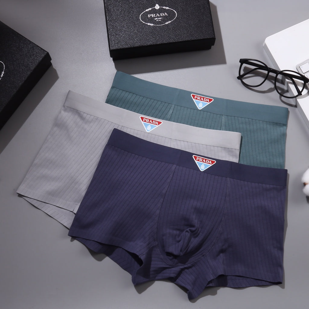 Prada colored triangle accent boxer briefs - view 2