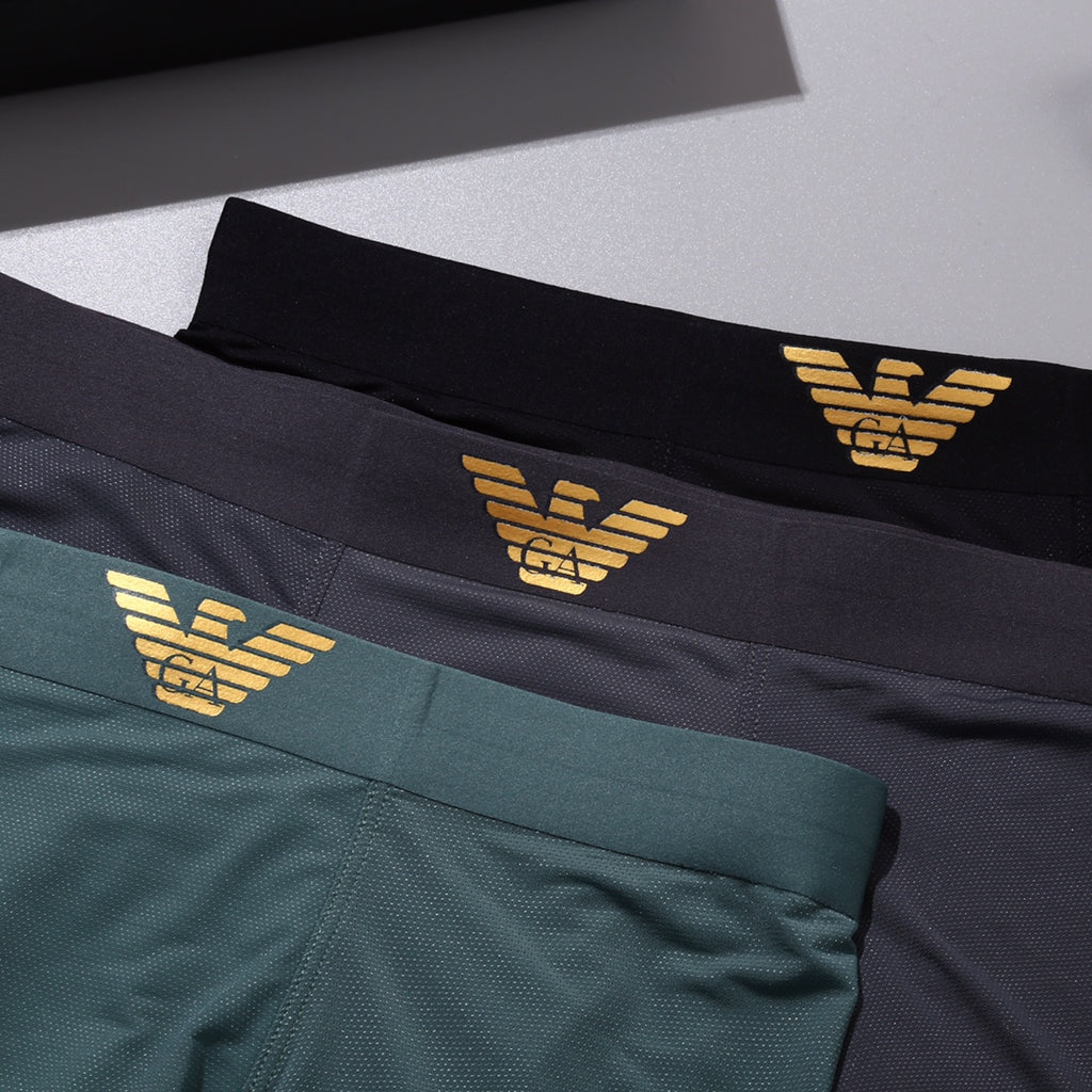 Armani Gold Eagle Waist Underwear - Box of Three Pieces - image 4