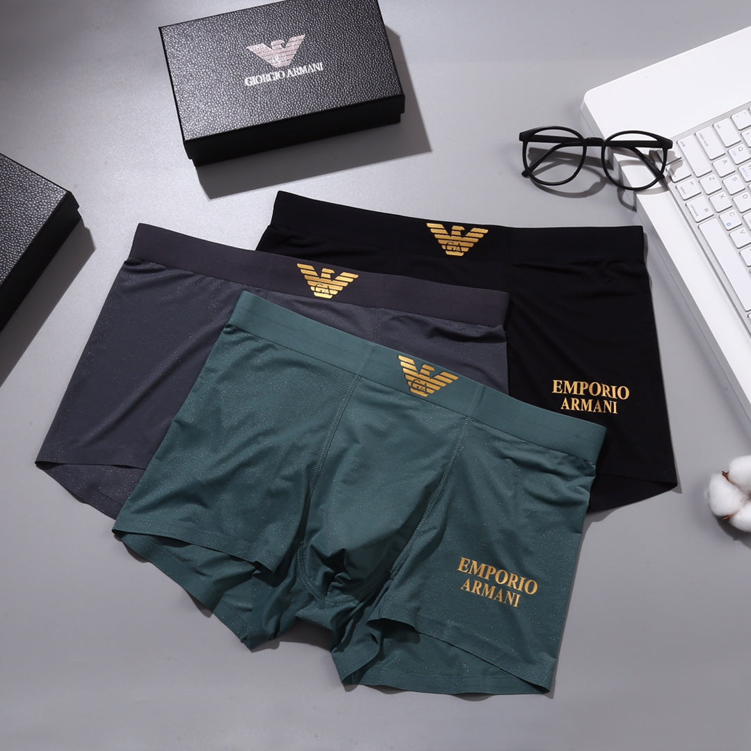 Armani Gold Eagle Waist Underwear - Box of Three Pieces - image 3